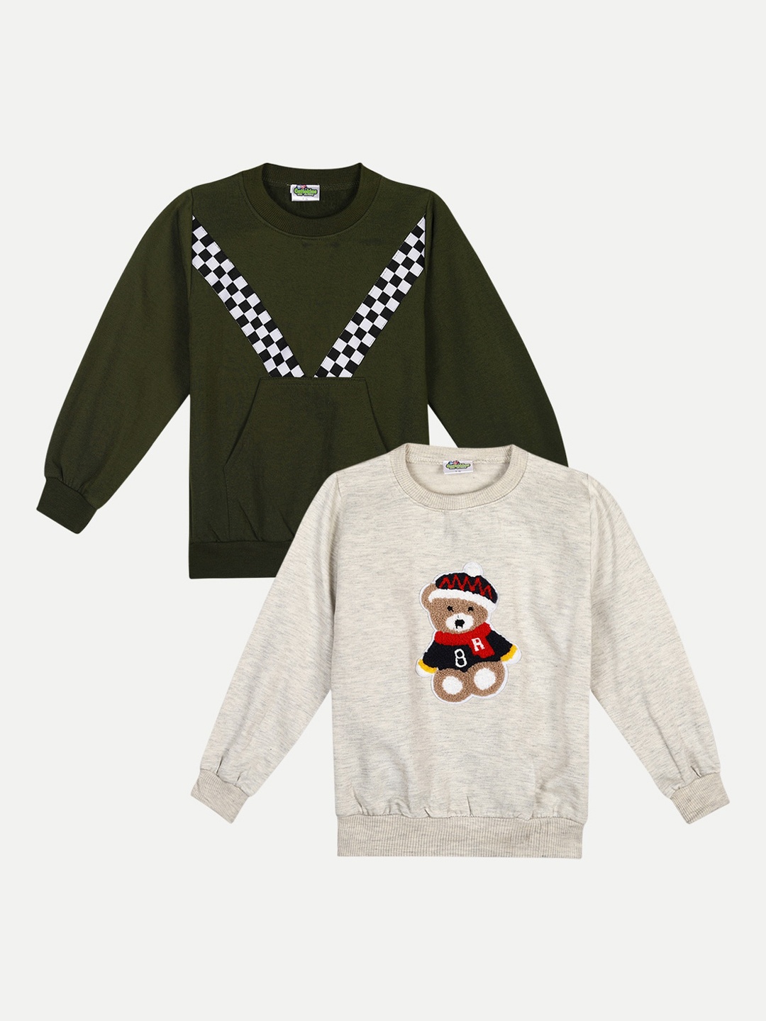 

Cutiekins Unisex Kids Green Printed Sweatshirt