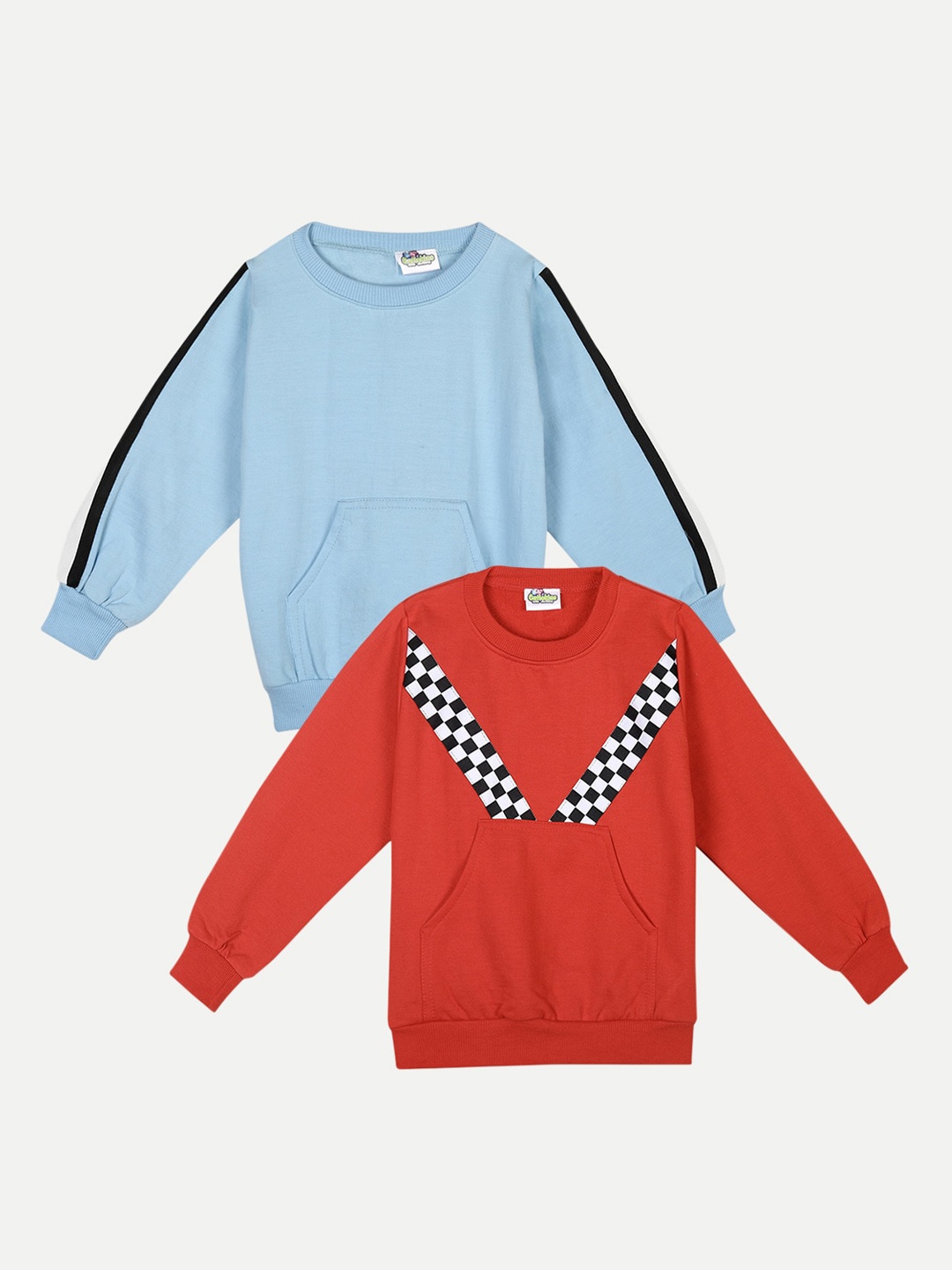 

Cutiekins Unisex Kids Turquoise Blue Printed Sweatshirt