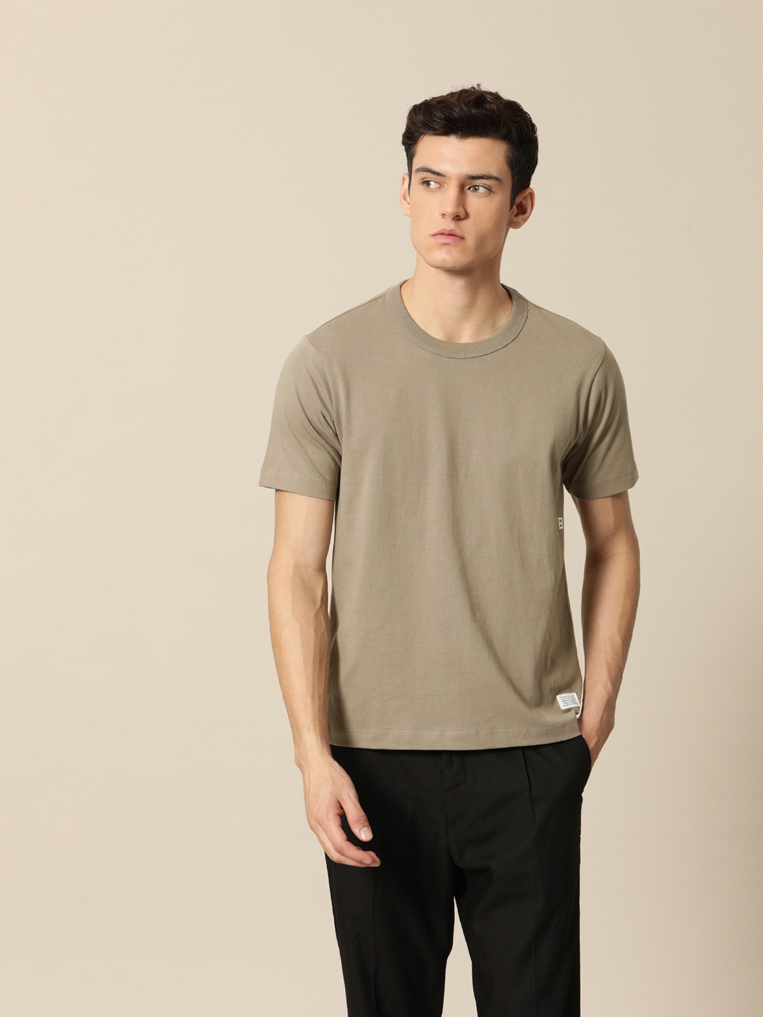 

Mr Bowerbird Men Plan B Embroidered T-shirt, Brown
