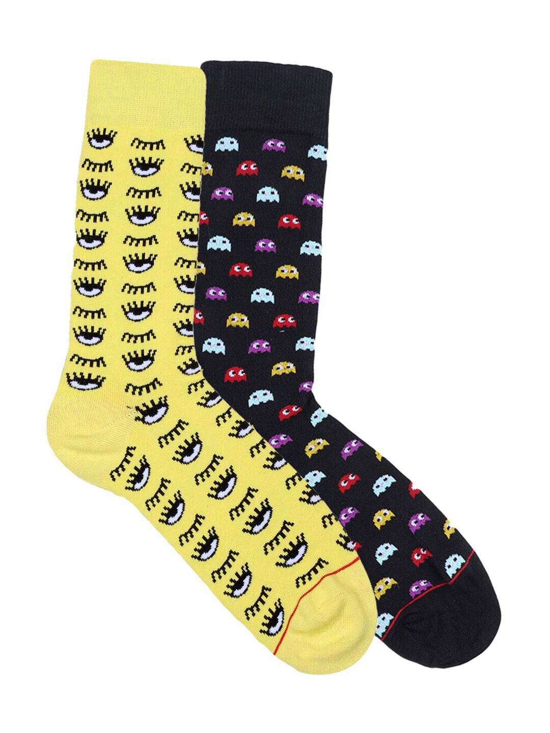 

Soxytoes Men Pack Of 2 Assorted Patterned Calf-Length Socks