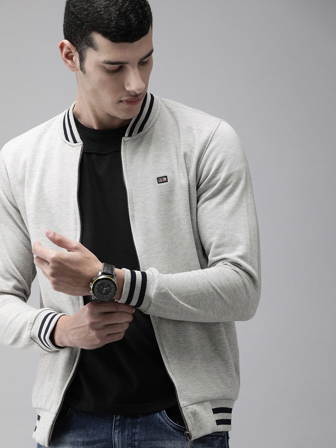 

Arrow Men Grey Structured Jacket
