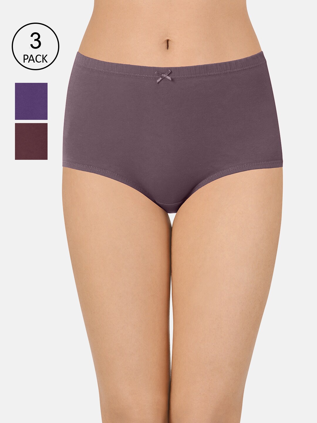 

Amante Women Pack of 3 High-Rise High Waist Basic Briefs, Assorted