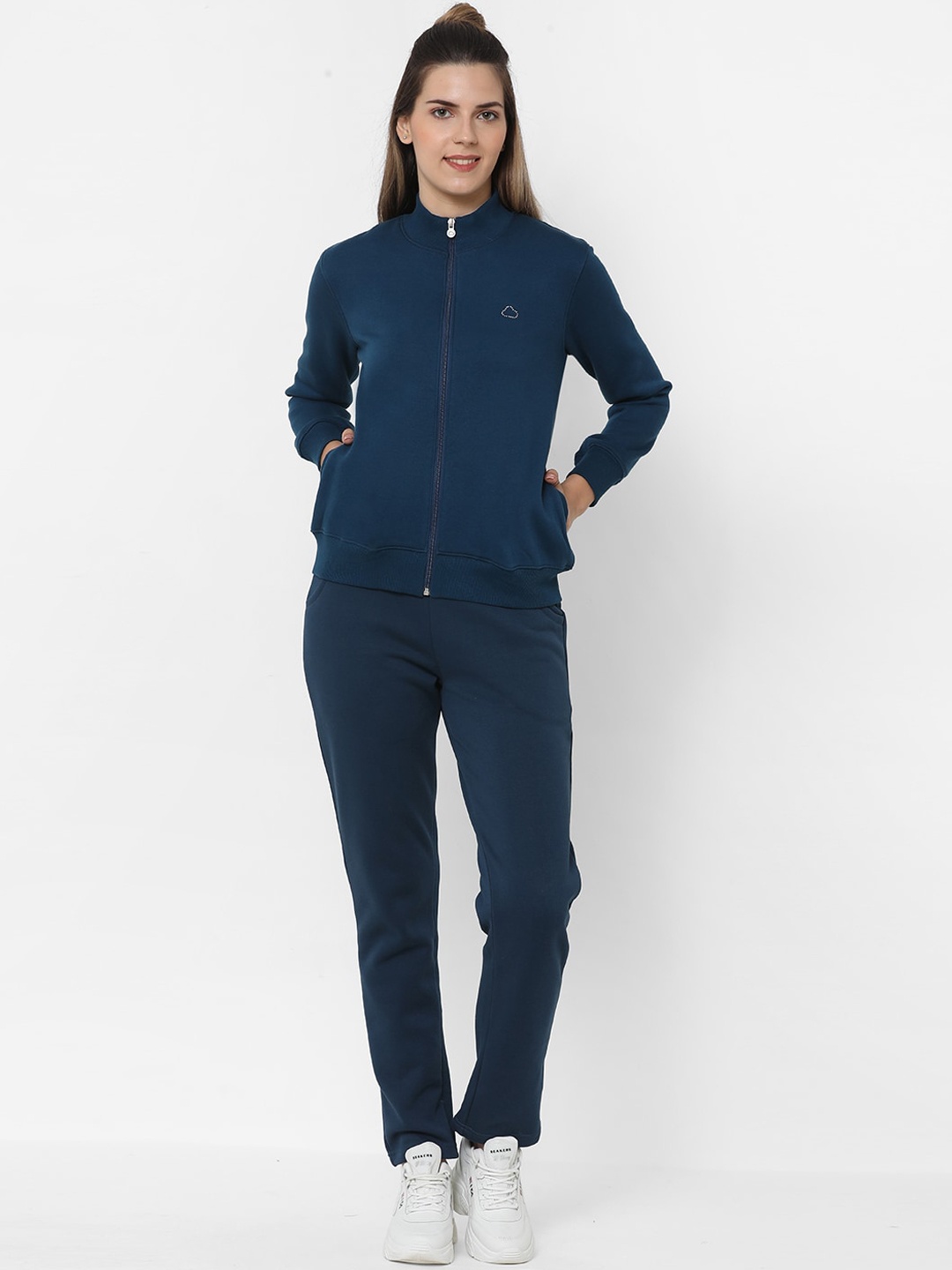 

Sweet Dreams Women Navy Blue Solid Tracksuit