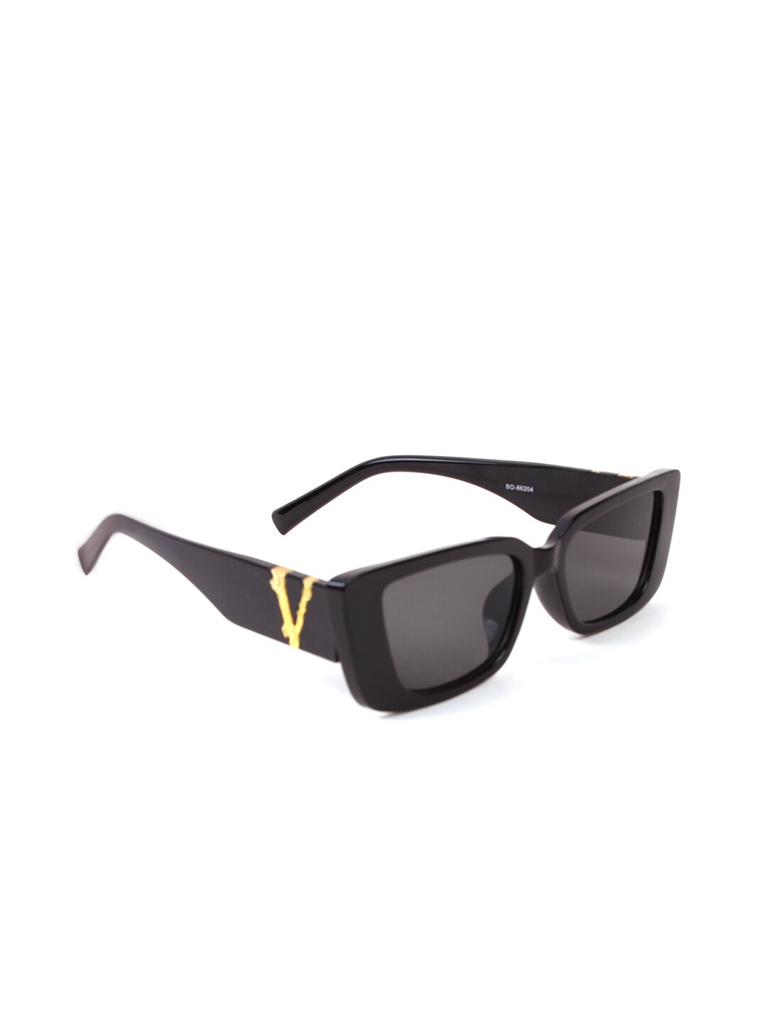 

FUZOKU Unisex Black Lens & Black Square Sunglasses FZKSS2020SG0279