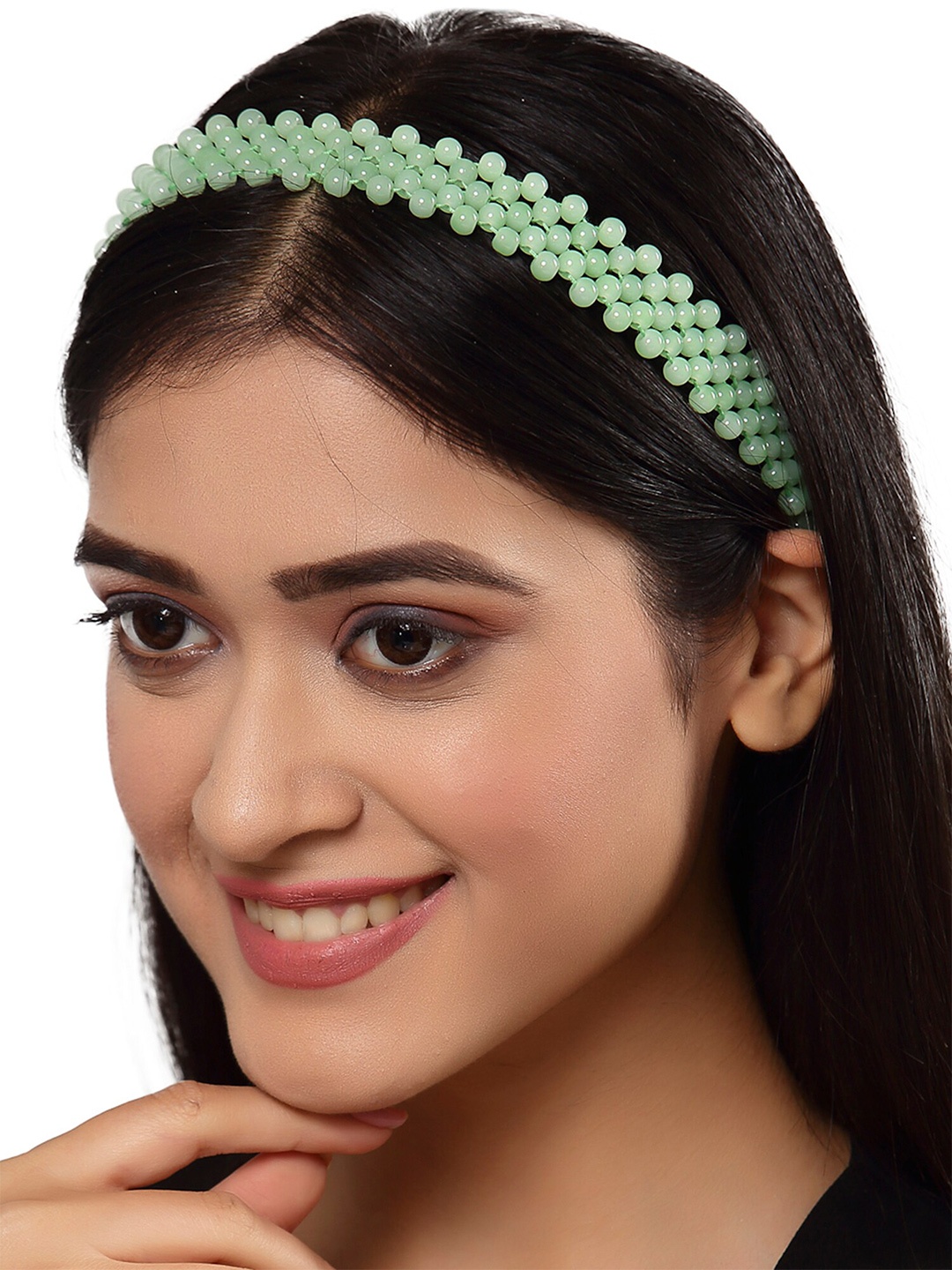 

KARATCART Women Lime Green Embellished Hairband