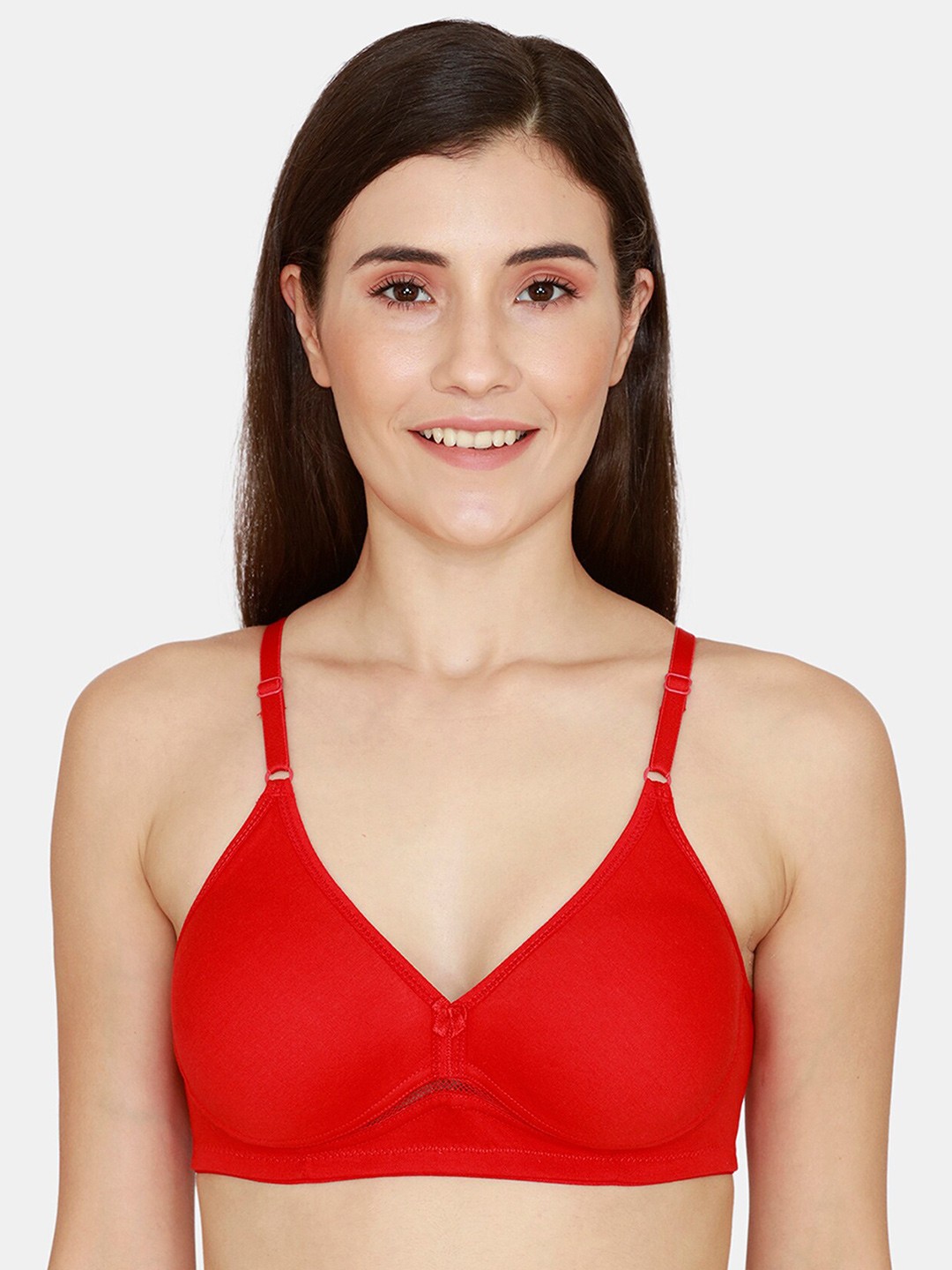 

Rosaline by Zivame Red Solid T-shirt Bra