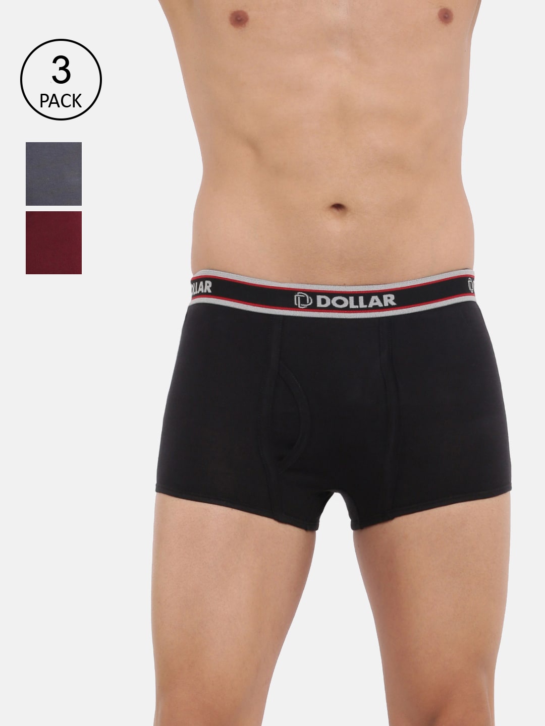 

Dollar Bigboss Men Pack Of 3 Basic Briefs MBTR-01-MINITRNK-PO3-CO3, Assorted