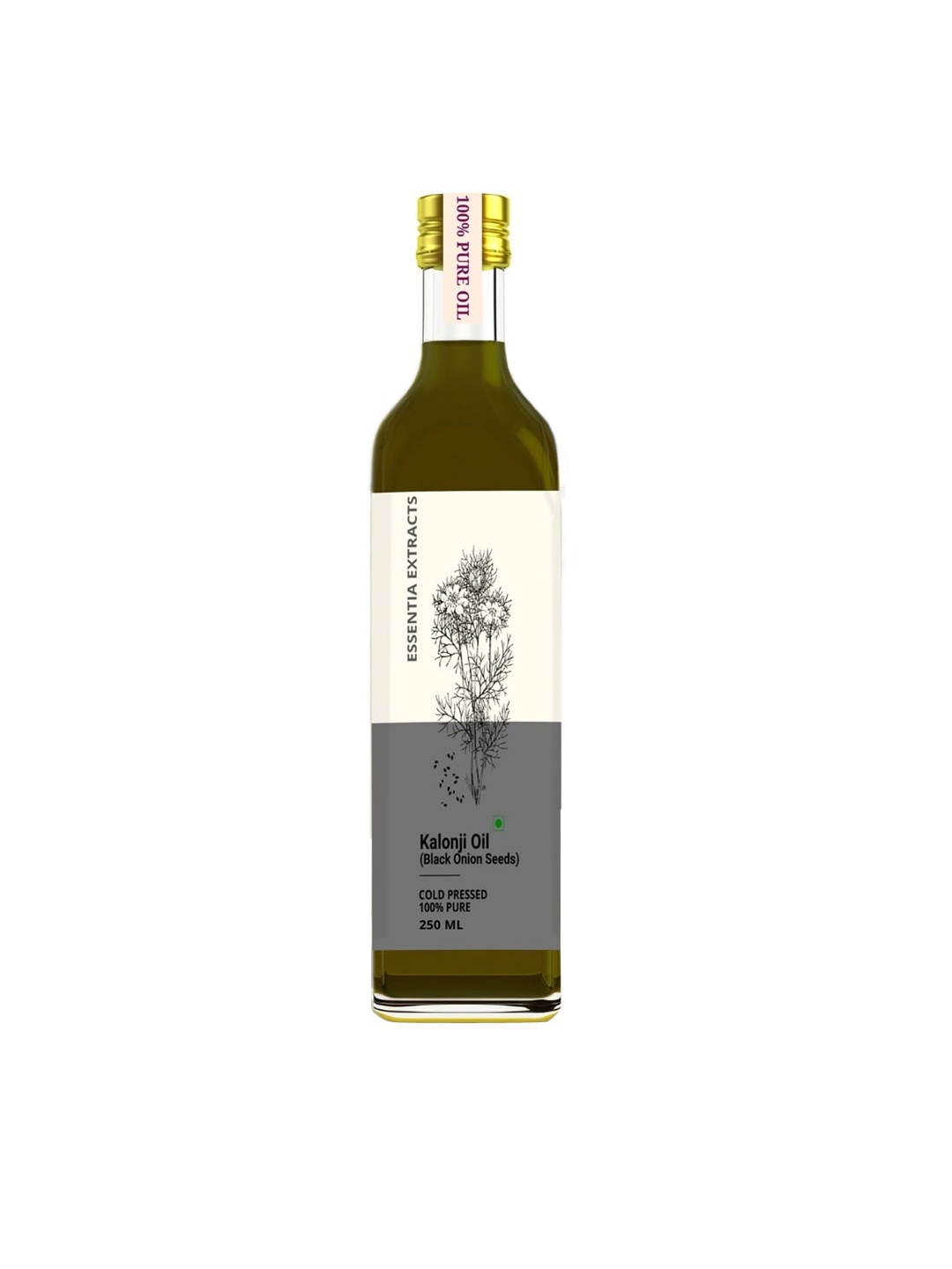 

ESSENTIA EXTRACTS Cold-Pressed Kalonji Oil - 250ml, Black