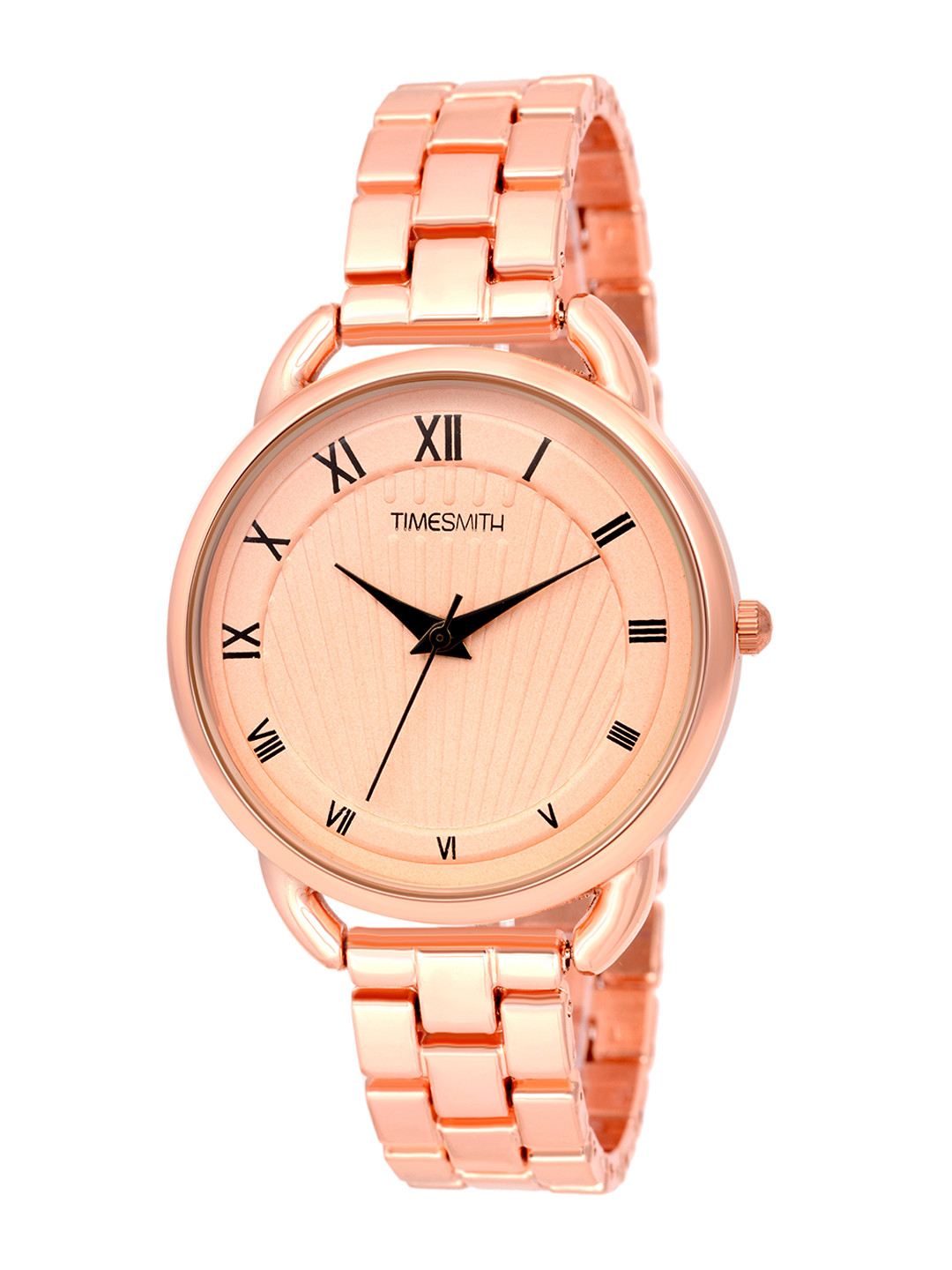 

TIMESMITH Women Gold-Toned Dial & Gold Toned Stainless Steel Bracelet Style Straps Analogue Watch