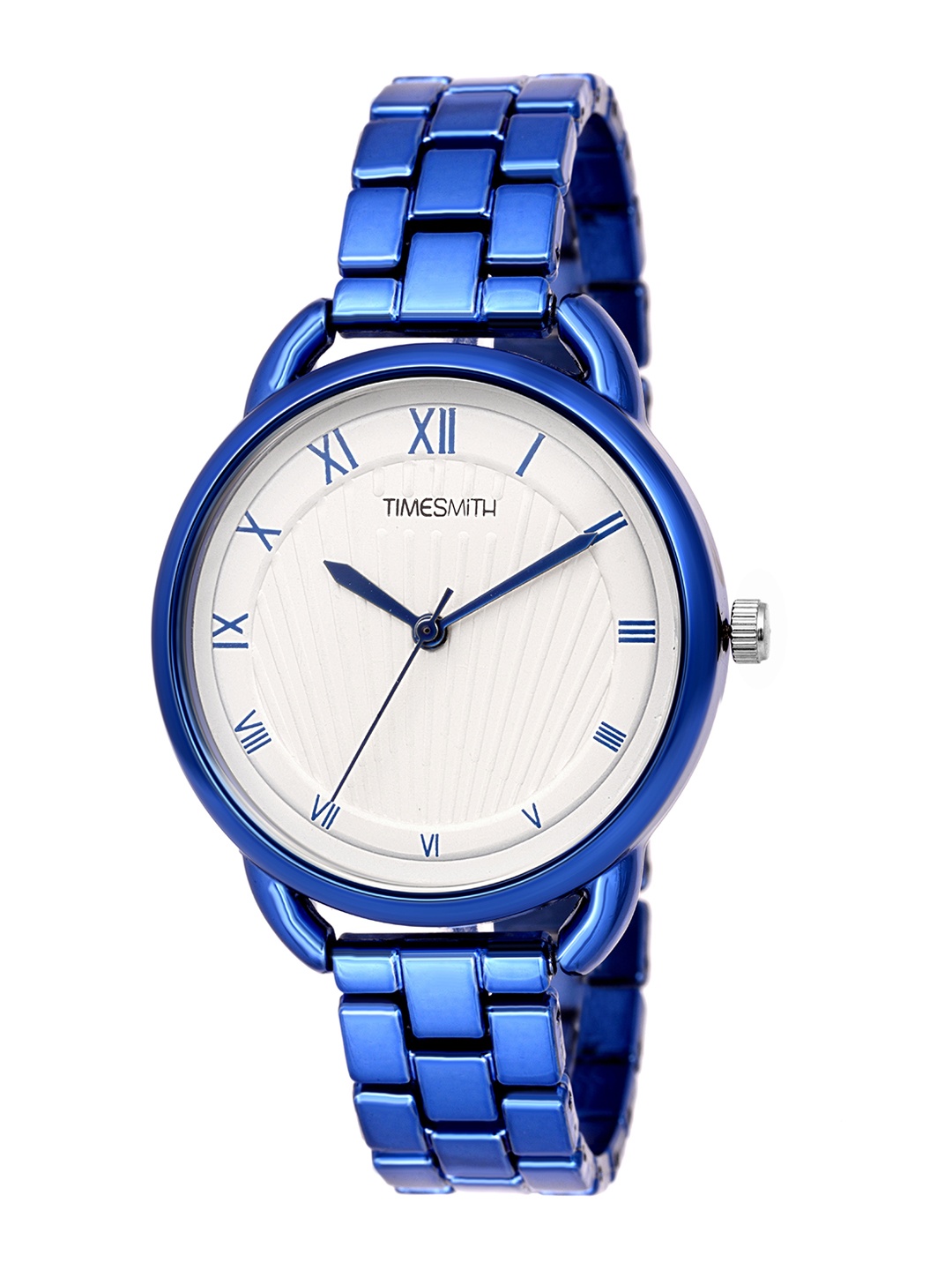 

TIMESMITH Women White Dial & Blue Bracelet Style Strap Analogue Watch TSC-055TU