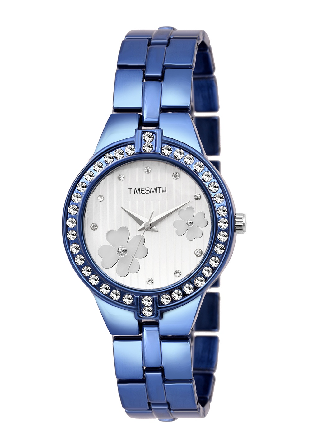 

TIMESMITH Women White Embellished Dial & Blue Bracelet Straps Analogue Watch TSC-051TU