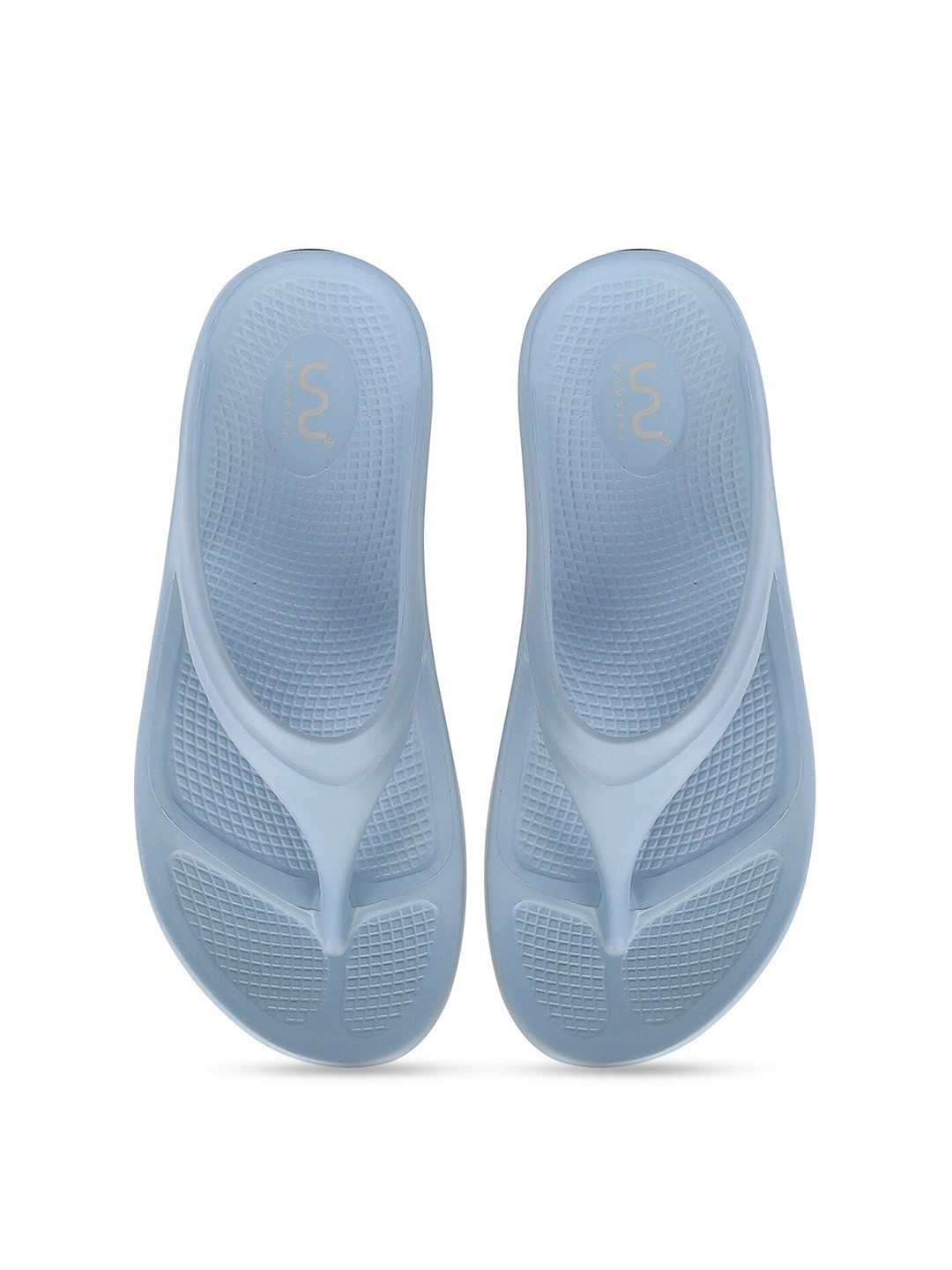 

Doubleu Women Blue Rubber Thong Flip-Flops