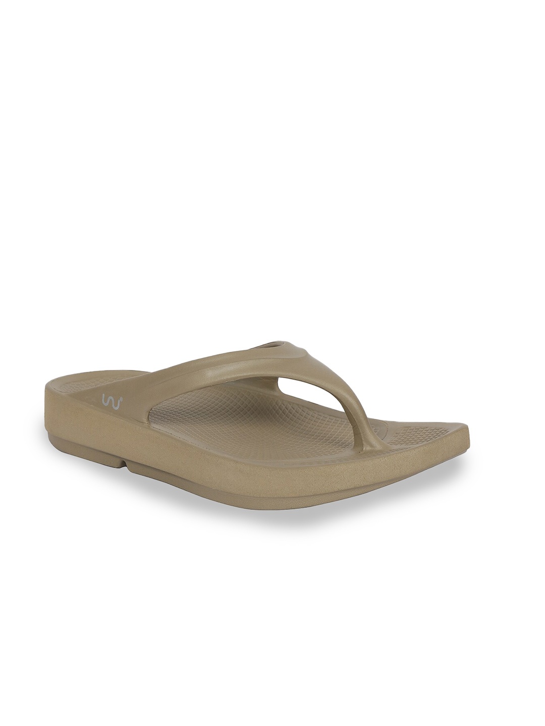 

Doubleu Women Beige Rubber Thong Flip-Flops
