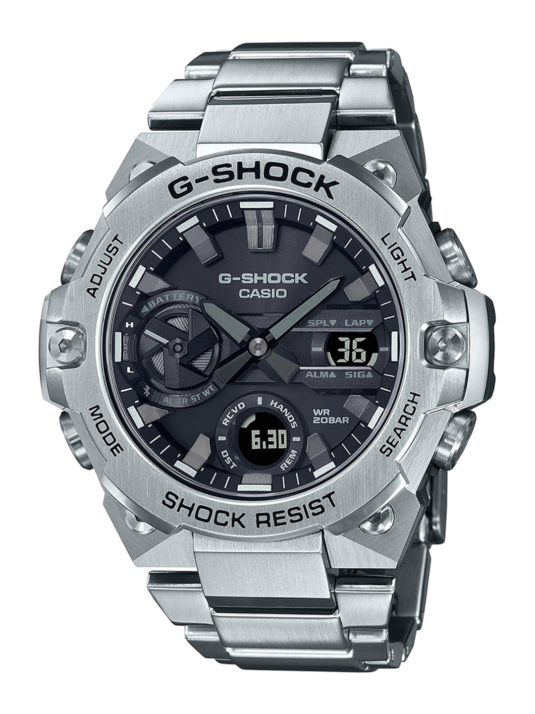 

CASIO G-SHOCK Men Black Bracelet Analogue & Digital Solar Powered Watch G1121 GST-B400D-1ADR