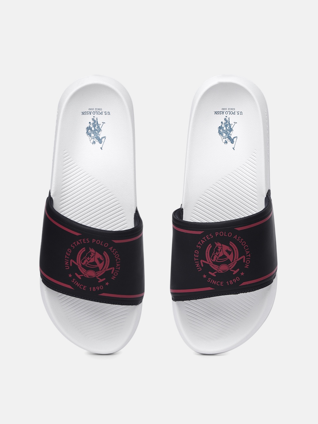 

U.S. Polo Assn. Men Navy Blue Zane 3.0 Printed Sliders
