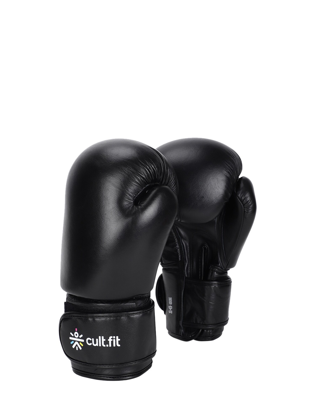 

CULT Black Solid Boxing Leather Gloves