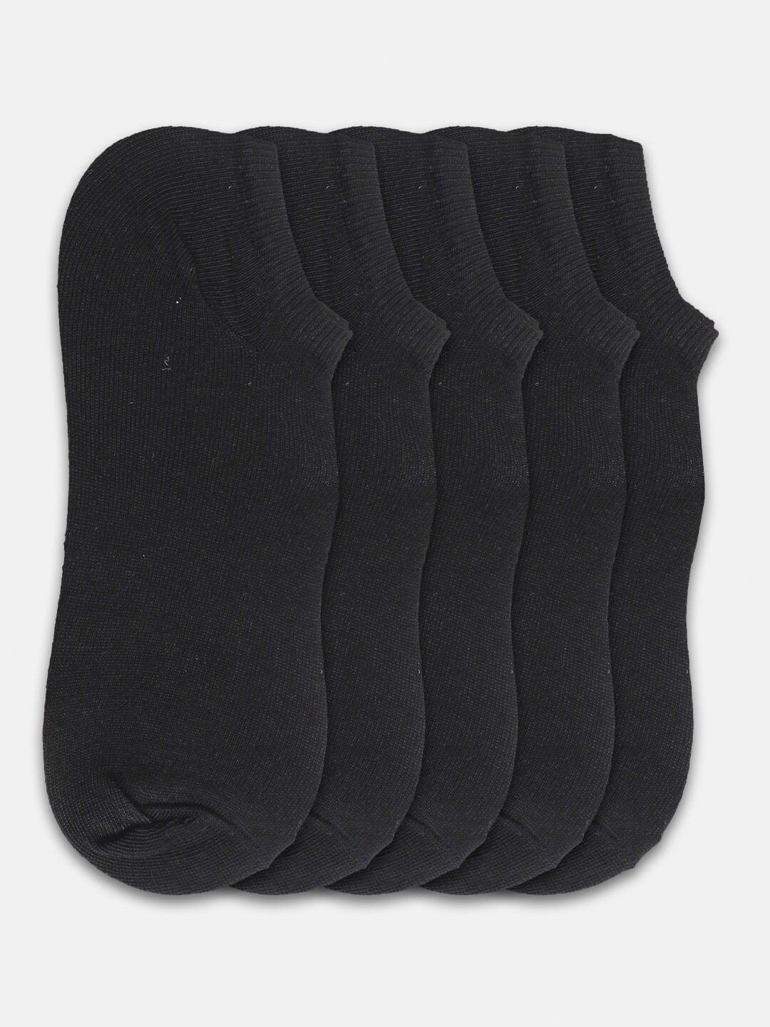 

Kolor Fusion Men Pack Of 5 Black Ankle-Length Socks, Assorted