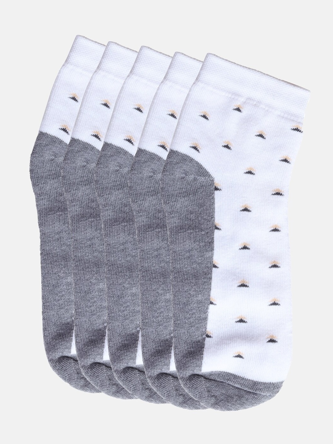 

Kolor Fusion Men Pack Of 5 Assorted Above Ankle-Length Socks