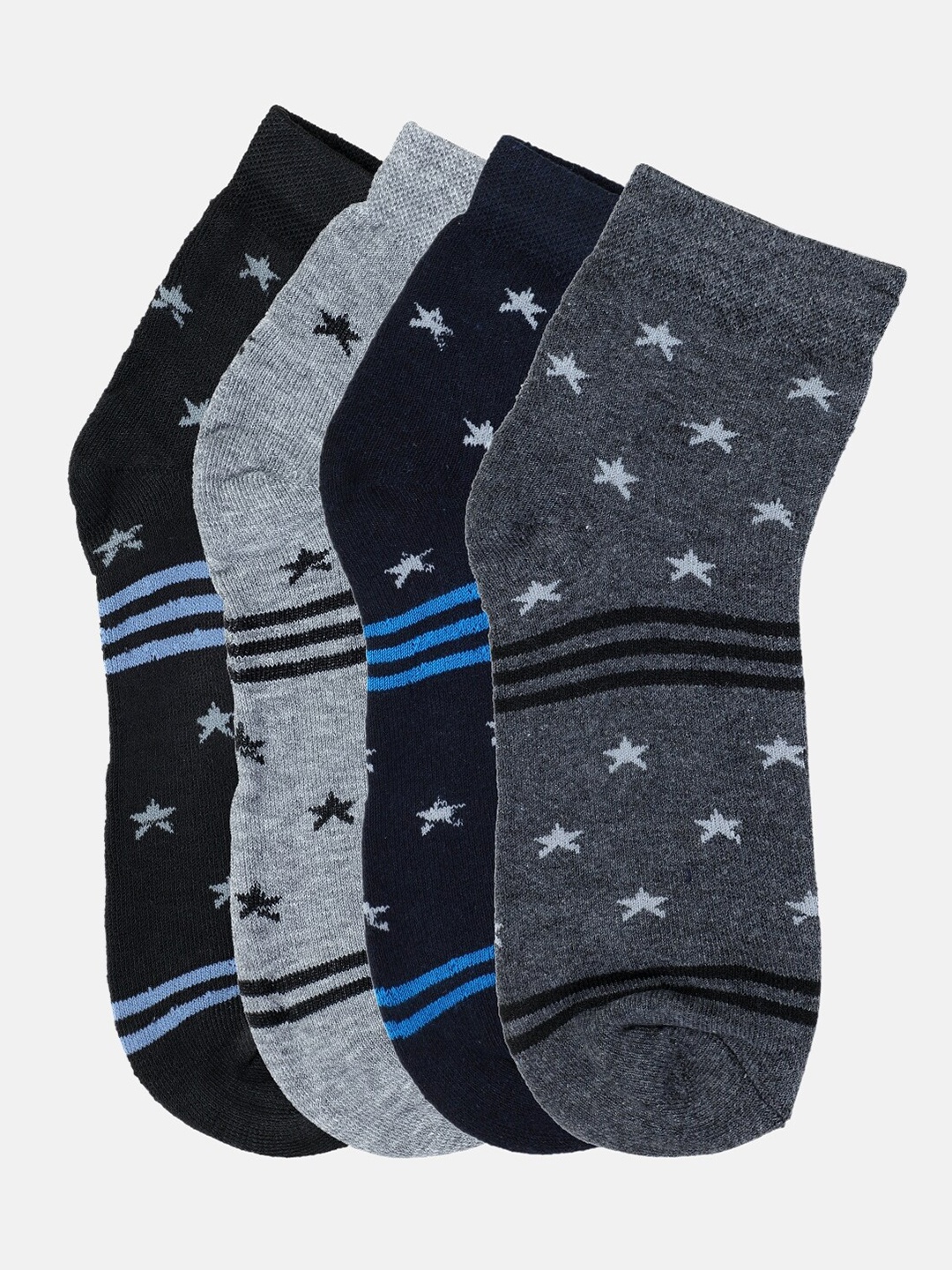 

Kolor Fusion Men Pack Of 4 Assorted Above Ankle-Length Socks