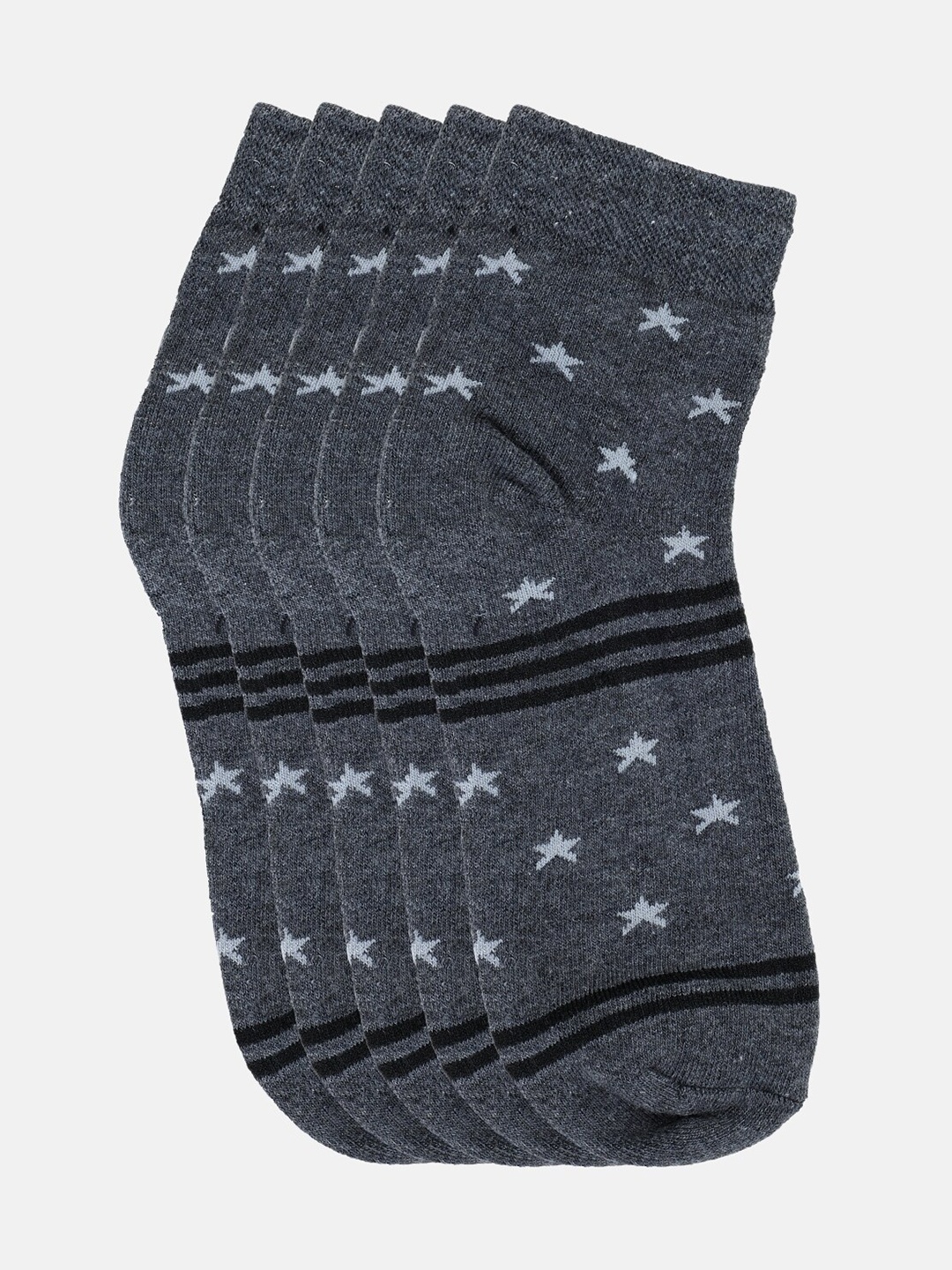 

Kolor Fusion Men Pack Of 5 Assorted Above Ankle-Length Socks
