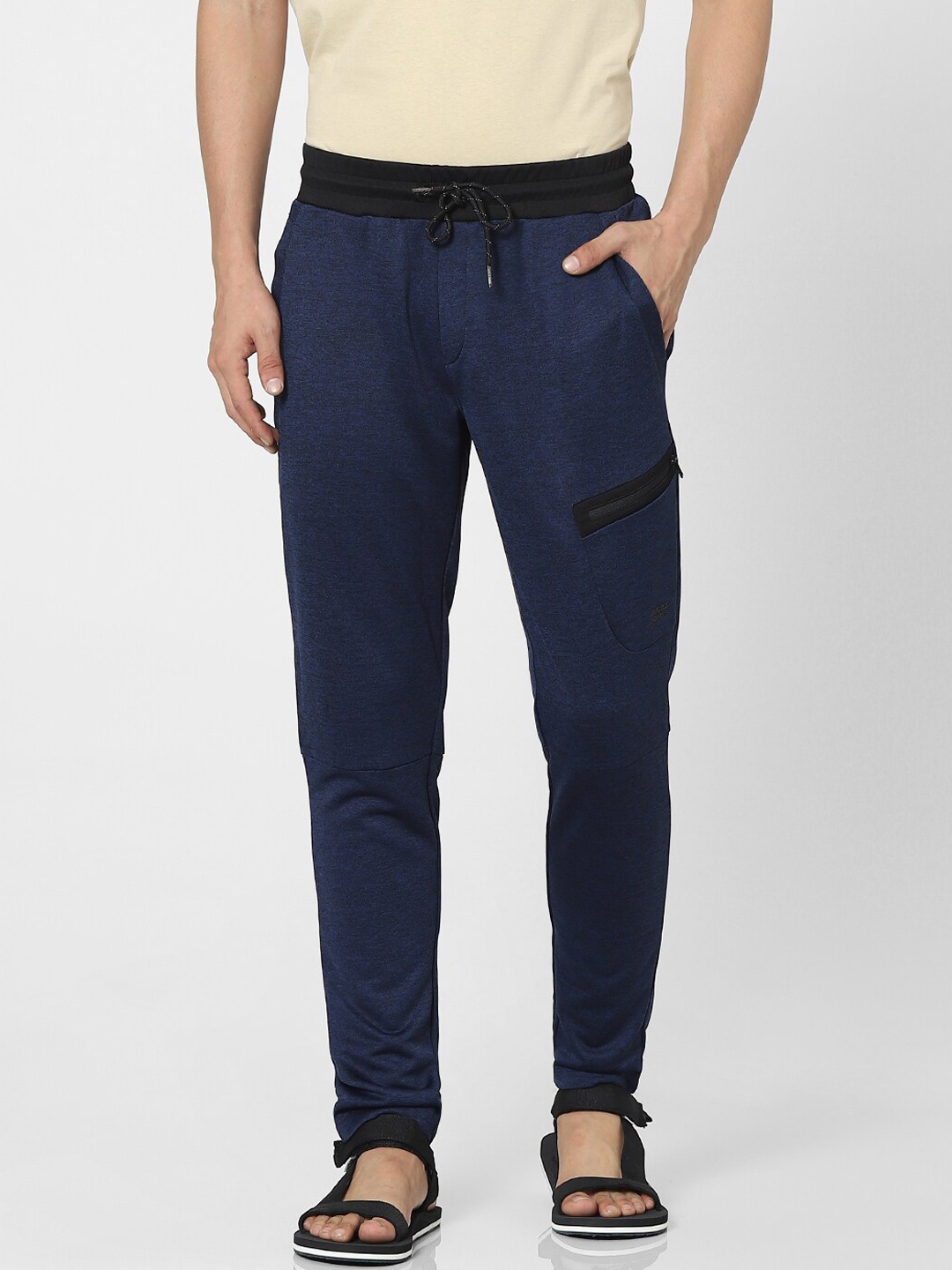 

Jack & Jones Men Blue Solid Joggers