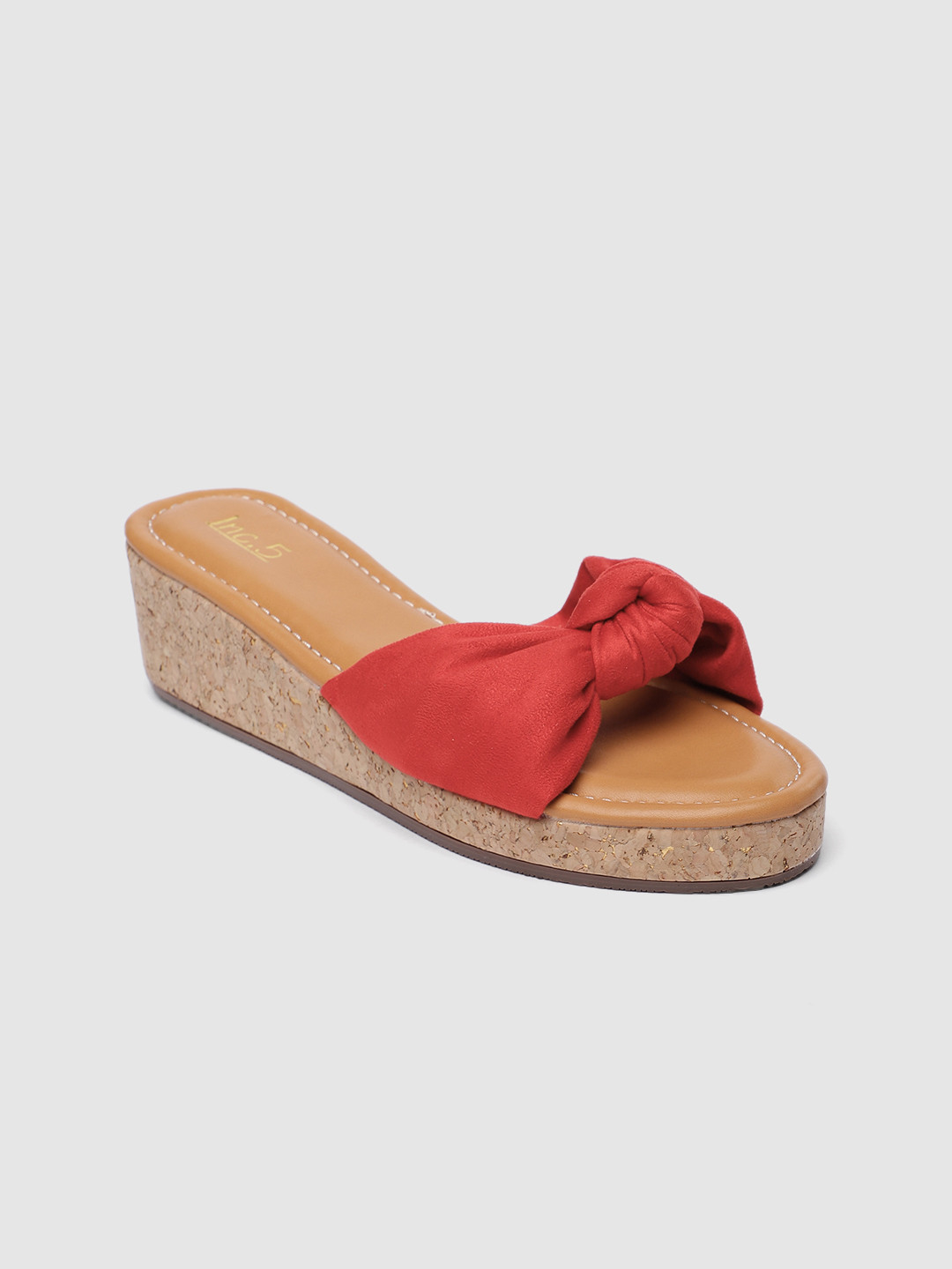 

Inc 5 Red Velvet Wedge Sandals