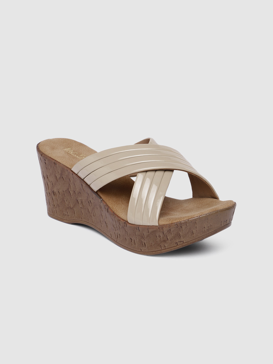 

Inc 5 Beige Textured Wedges