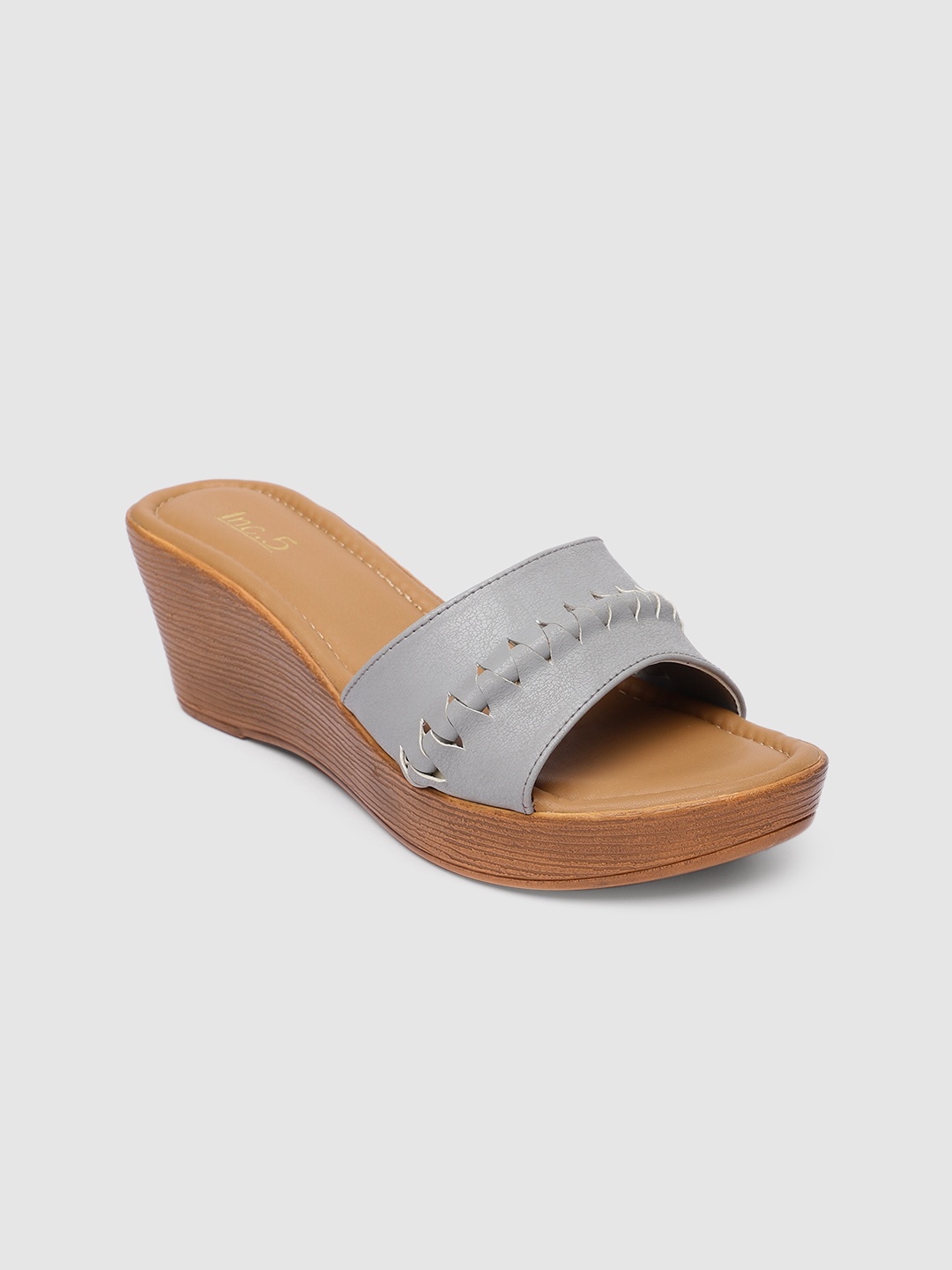 

Inc 5 Grey Wedge Sandals