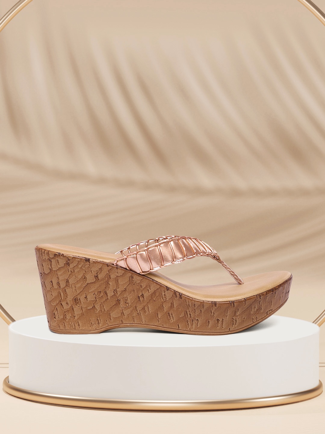 

Inc 5 Copper-Toned Textured Wedges