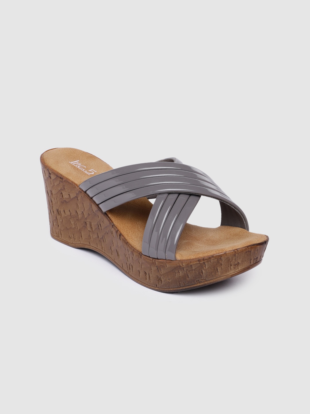 

Inc 5 Grey Wedge Sandals
