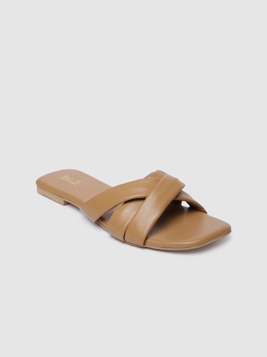 

Inc 5 Women Brown Open Toe Flats
