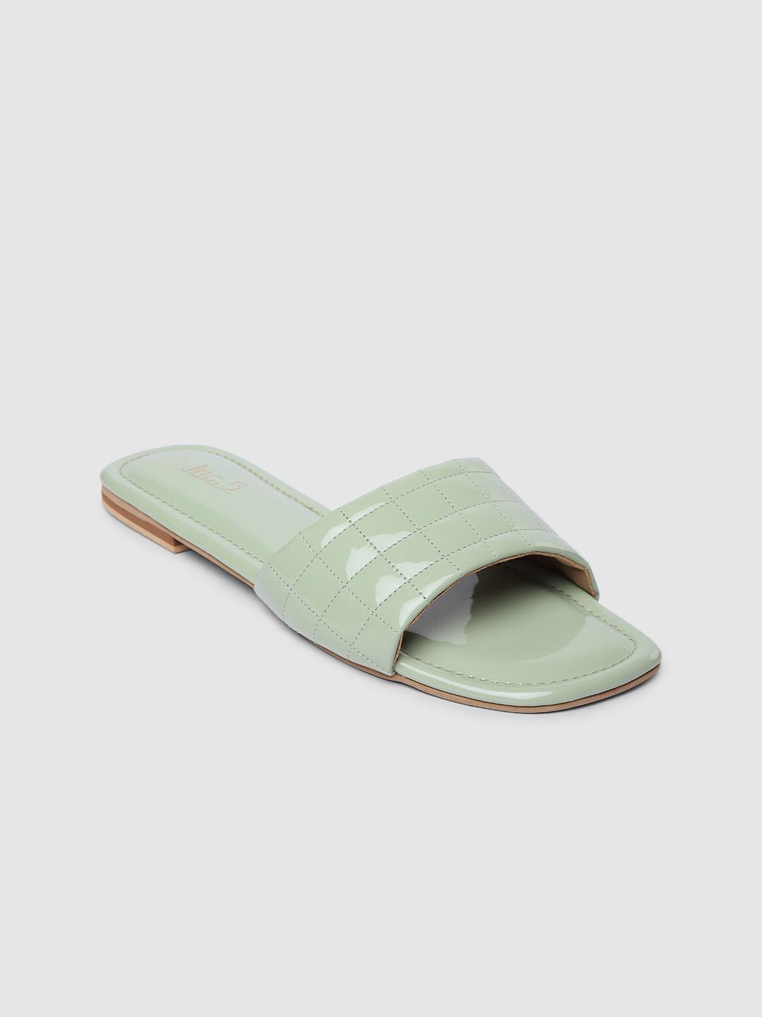 

Inc 5 Women Mint Green Open Toe Flats