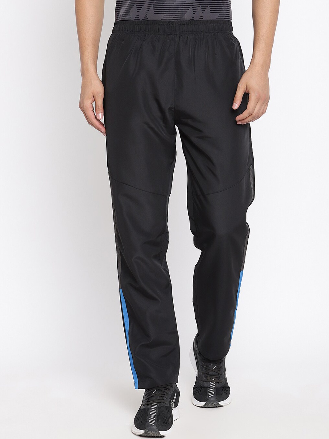 

Spolei Men Black Solid Slim-Fit Track Pants