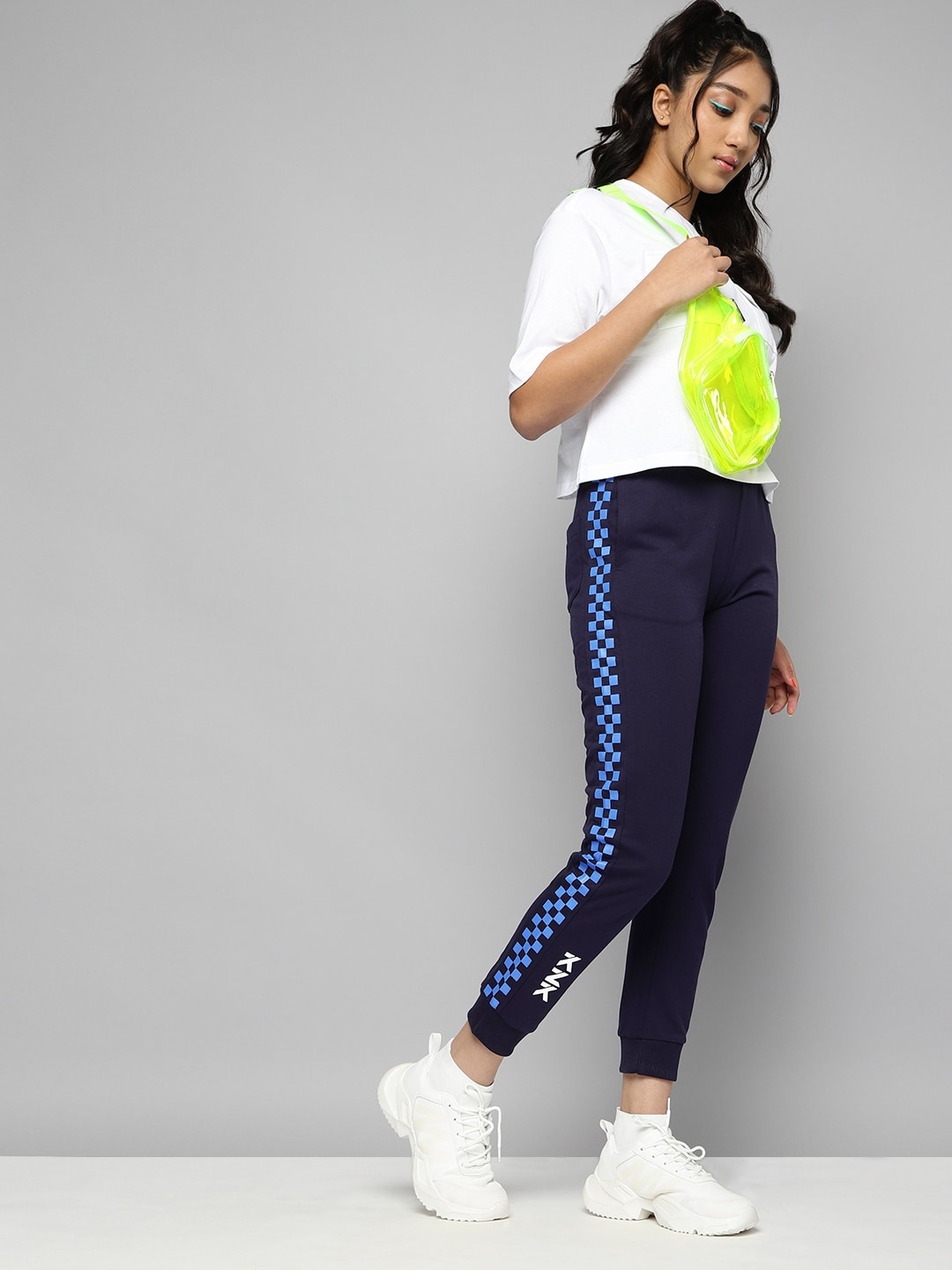 

Kook N Keech Teens Girls Navy Blue Solid Joggers