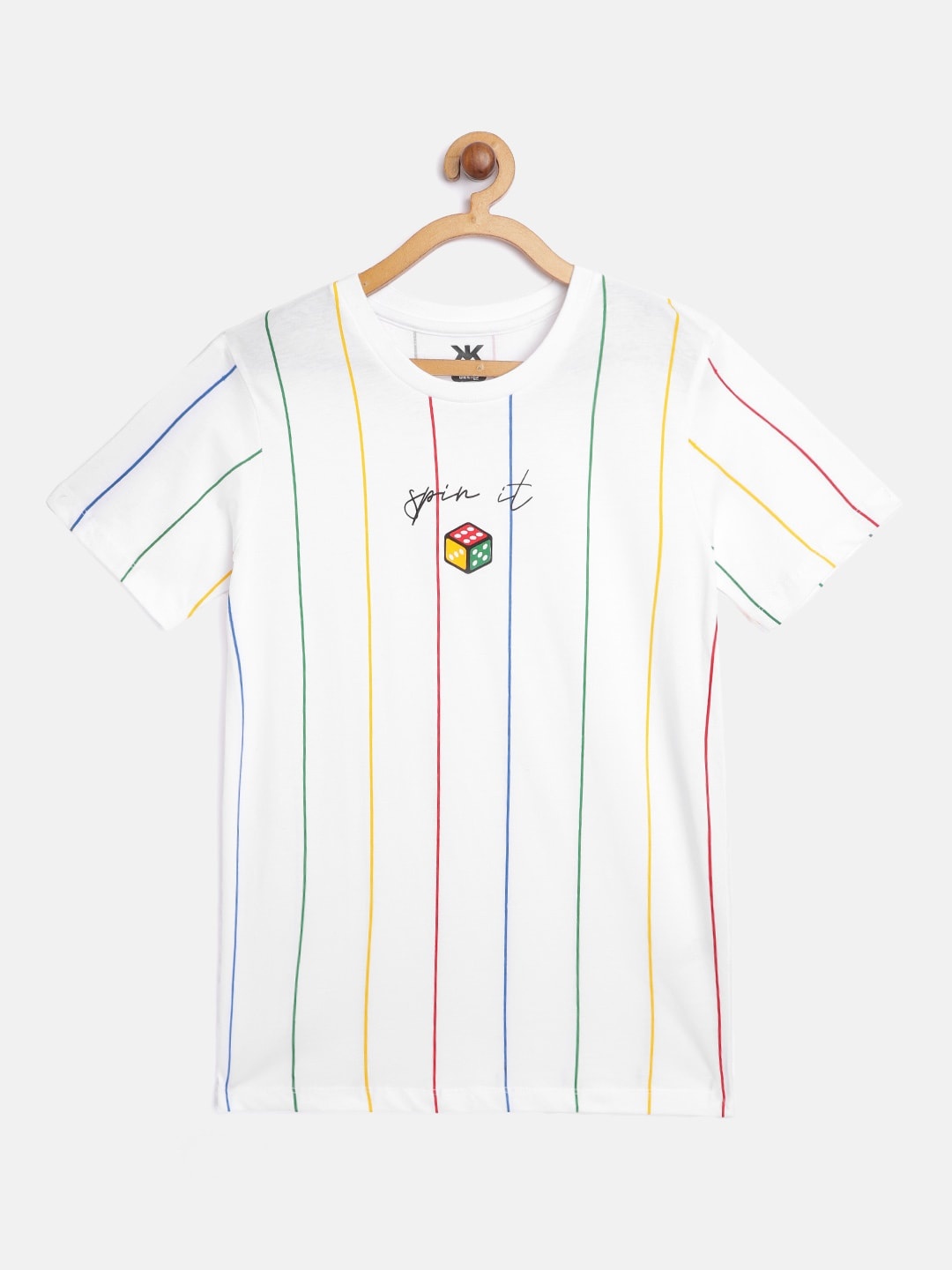 

Kook N Keech Teens Boys White & Red Striped T-shirt