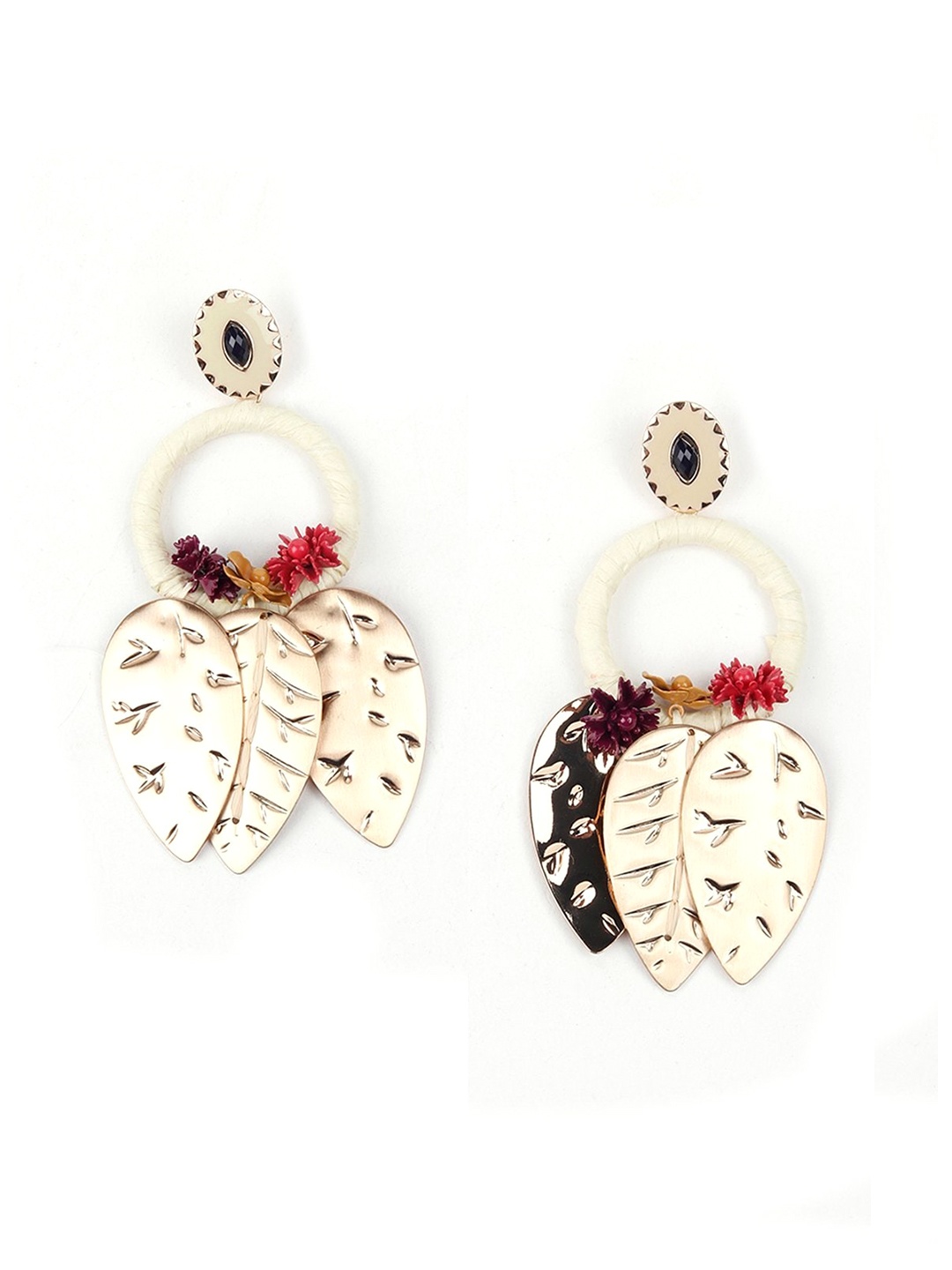 

ODETTE Gold-Toned Contemporary Drop Earrings