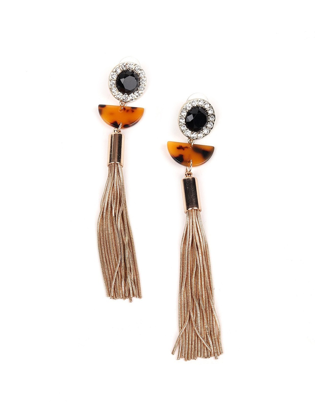 

ODETTE Black Contemporary Drop Earrings