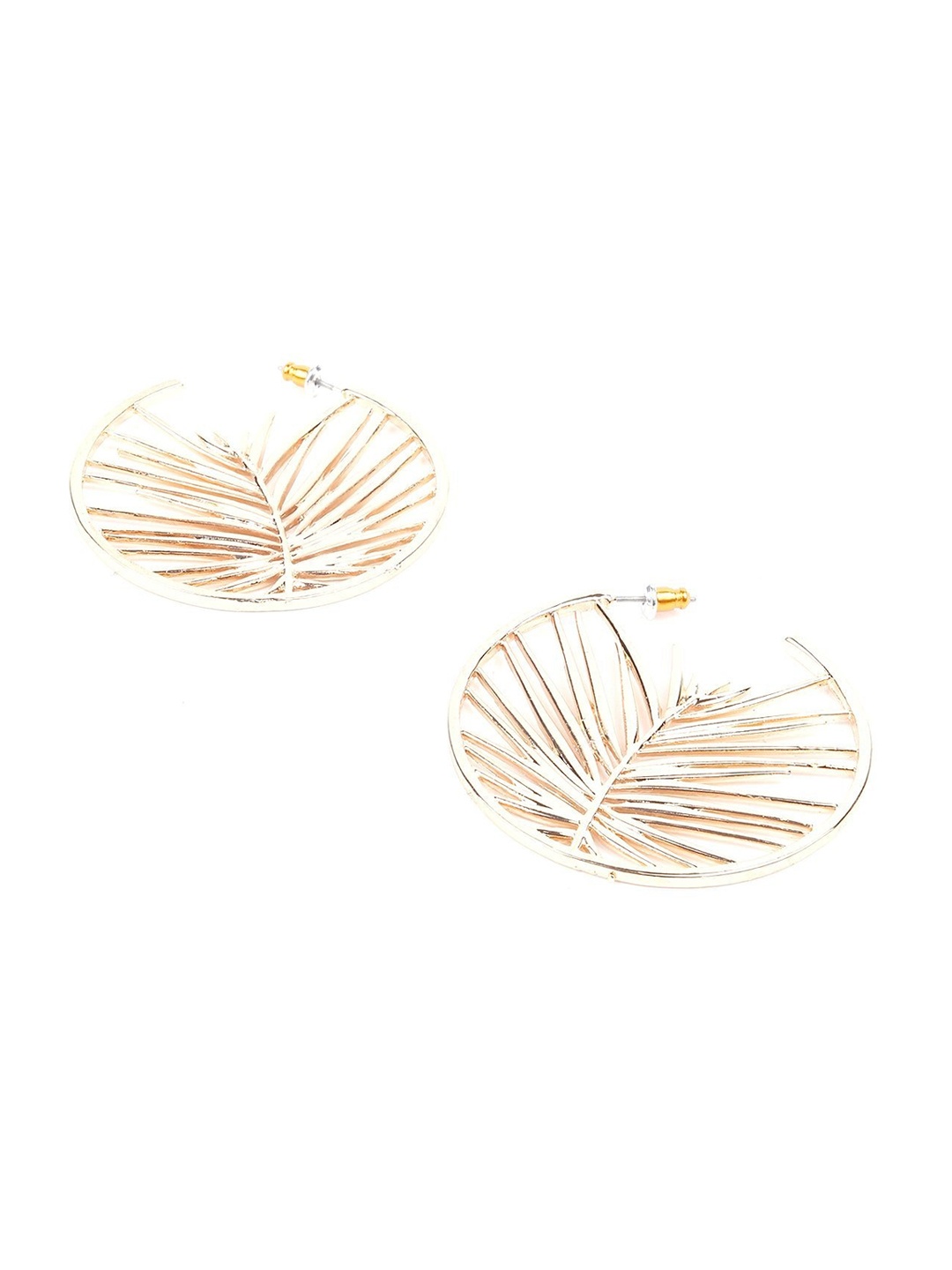 

ODETTE Gold-Toned Circular Half Hoop Earrings