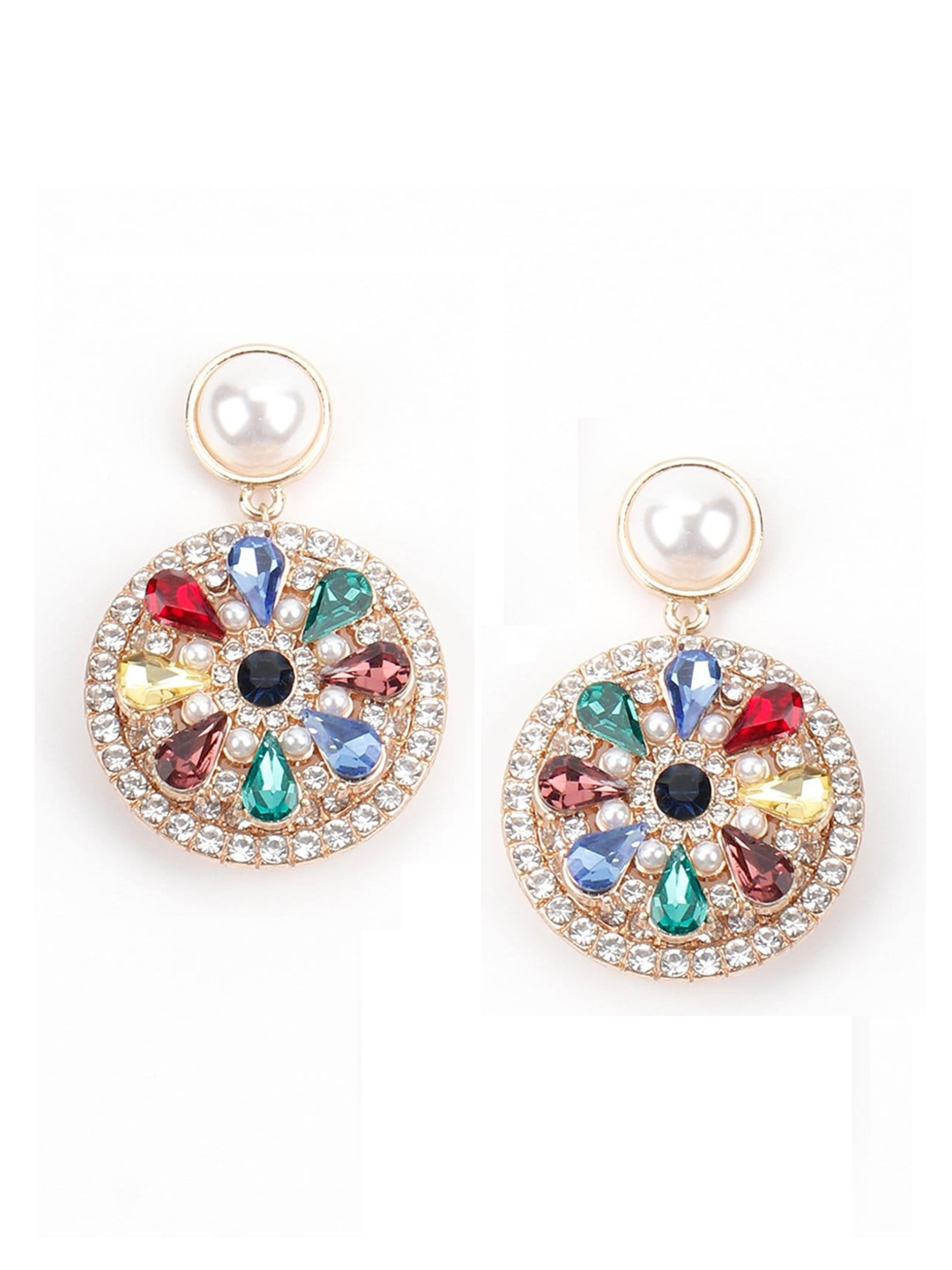 

ODETTE Gold-Toned Contemporary Drop Earrings