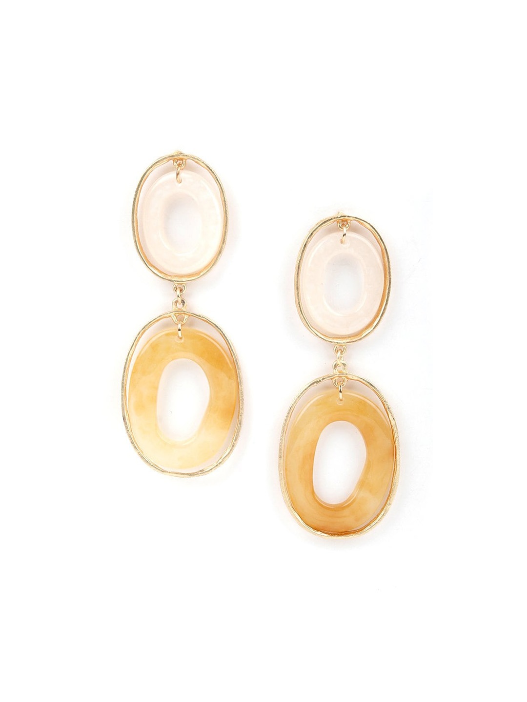 

ODETTE Gold-Toned Contemporary Drop Earrings