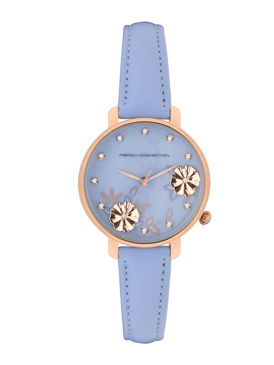 

French Connection Women Lavender Leather Straps Analogue Watch FC21L