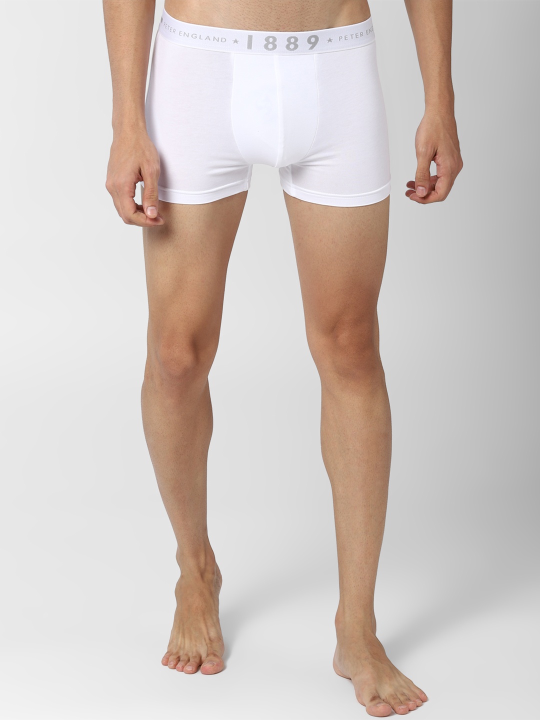 

Peter England Men White Solid Trunks PIWTWH9156036