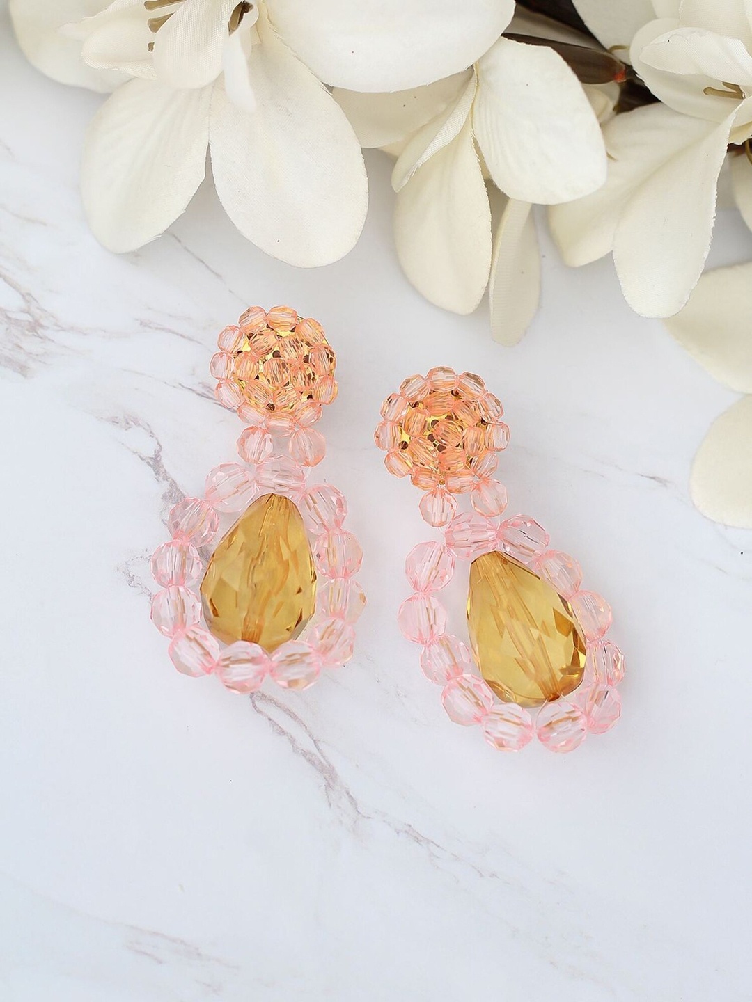 

Bellofox Pink Contemporary Studs Earrings