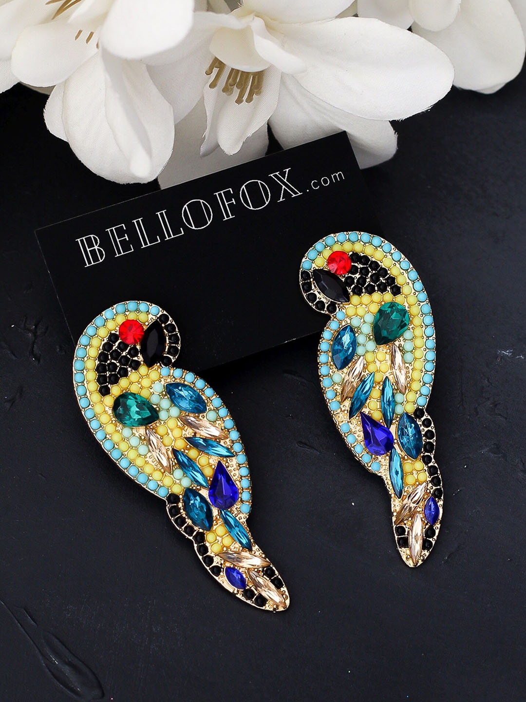 

Bellofox Blue Contemporary Drop Earrings