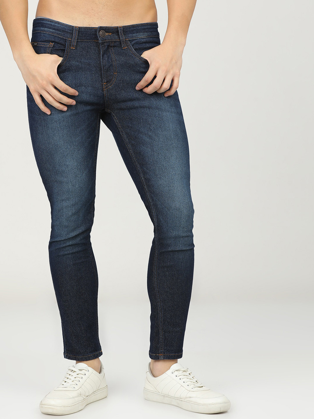 

HIGHLANDER Men Blue Tapered Fit Light Fade Stretchable Jeans