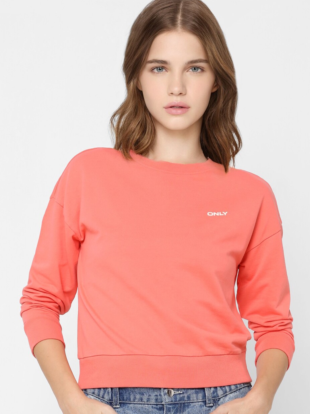 

ONLY Women Pink Sweatshirt