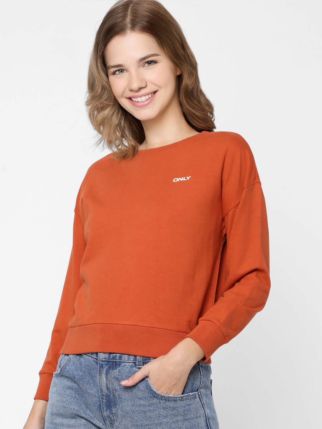 

ONLY Women Brown Sweatshirt