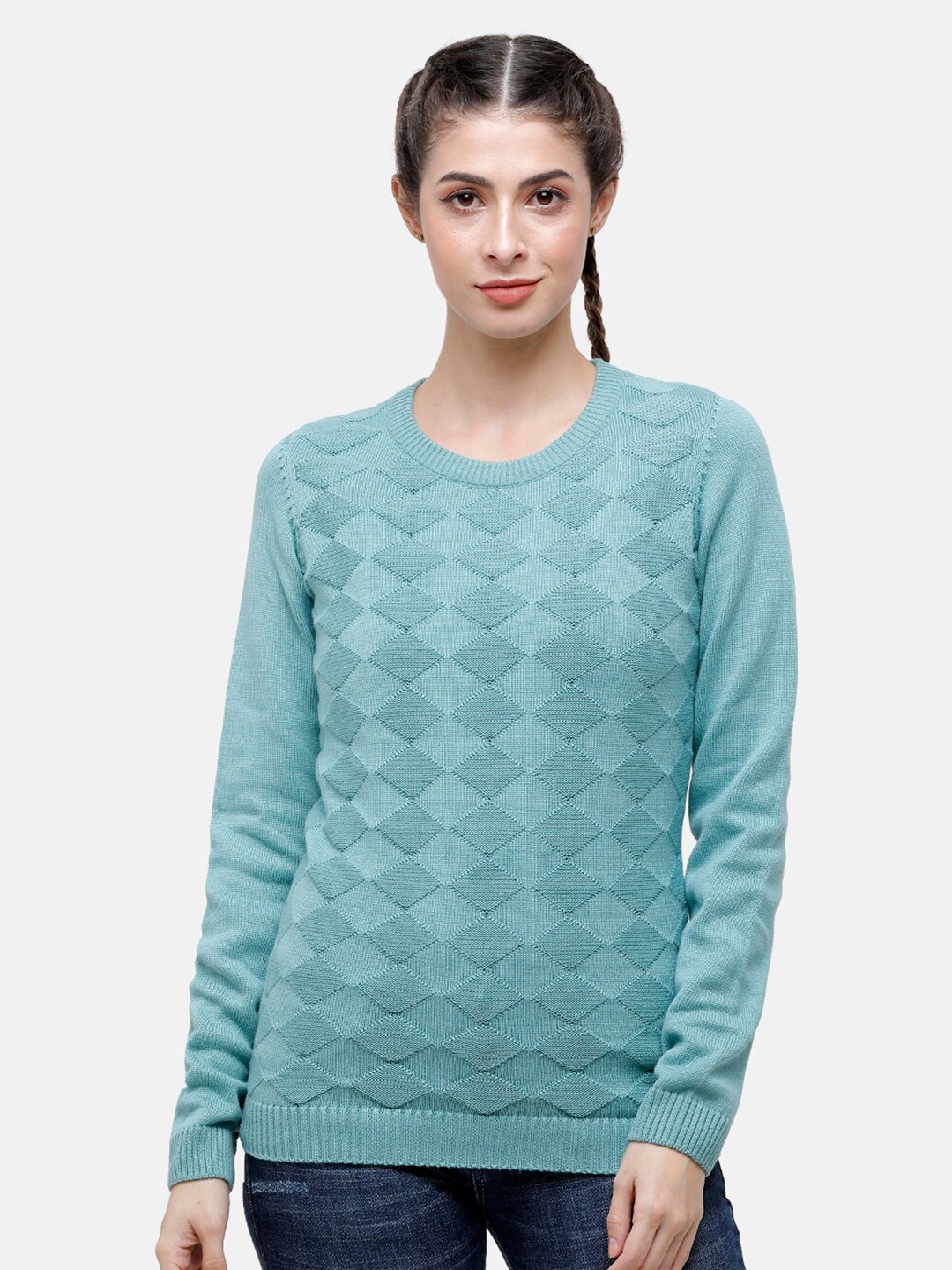 

98 Degree North Women Sea Green Pullover