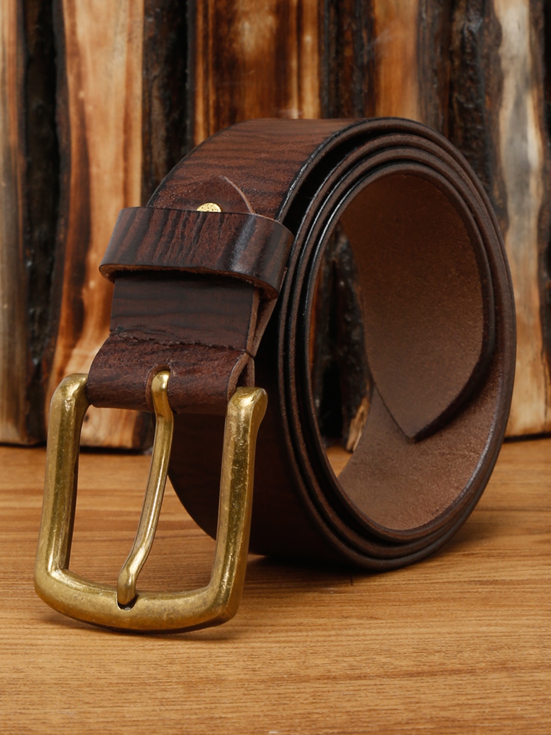 

LOUIS STITCH Men Premium Leather Casual Belt, Brown