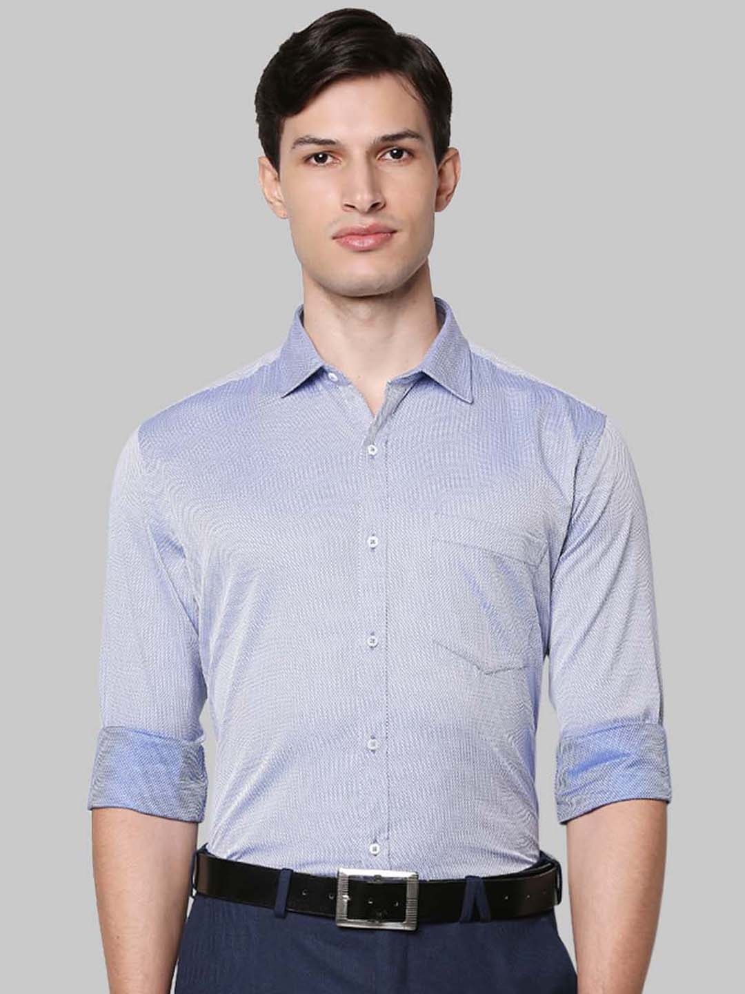 

Park Avenue Men Blue Slim Fit Opaque Formal Shirt